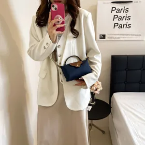 حقيبة حمل صغيرة مع فستان وثوب ، أسلوب أنيق ، لون خالص ، قابل للتعديل ، حقيبة هدايا ، مثالية للحفلات ، حفلة موسيقية ، عشاء ، مأدبة أعلى 10 مبيعات مثالية للحقائب المقلدة - No7