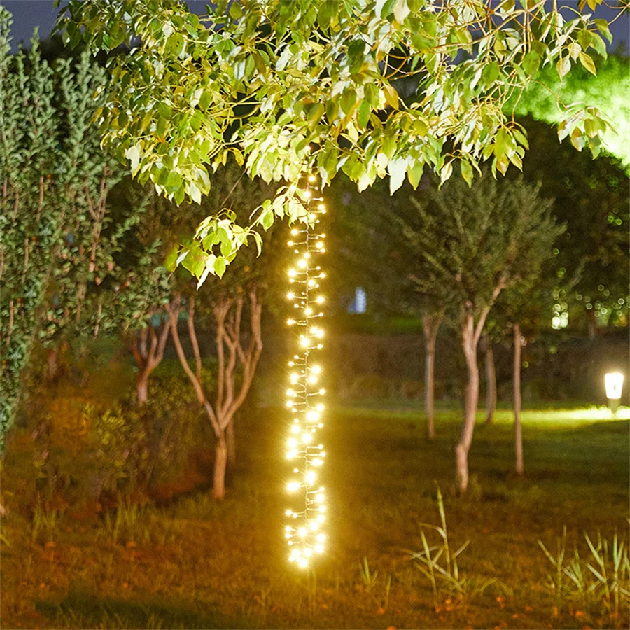 120/360 led chuva de meteoros luzes da corda de natal ao ar livre à prova dwaterproof água guirlanda luzes de fadas para festa casamento jardim pátio decoração