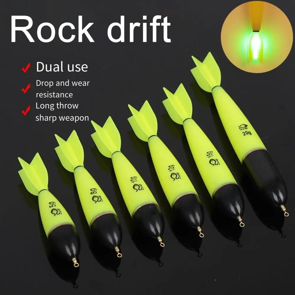 LED Luminous Rocket Fishing Float Electric Float Long Casting Slip Bobber Outdoor Saltwater Freshwater Fishing Accessories