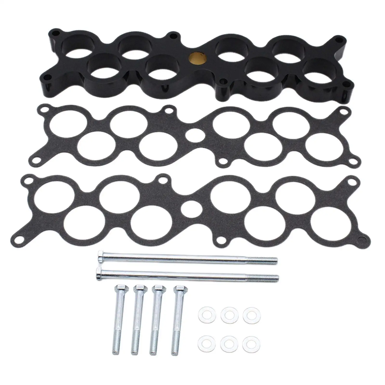 Intake Spacer Set High Performance Metal Car Intake Accessory for Ford Mustang 5.0 GT40 1987-1993 Engine Upgrade