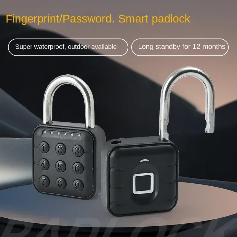 Electronic Lock Tuya Bluetooth Fingerprint Padlock Digital Luggage Lock APP Temporary Password Remotely IP67 Decompression Toys