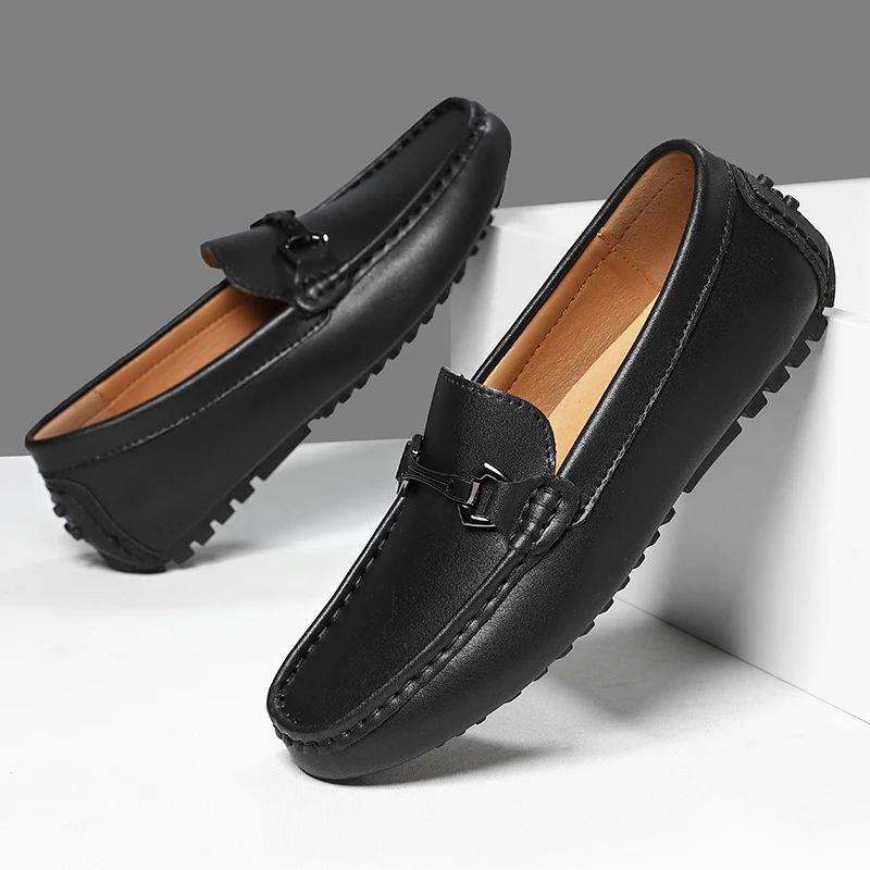 Nouveaux hommes à la mode chaussures décontractées grande taille 38-46 été conduite mocassins respirant homme chaussures d'affaires sans lacet Falts mocassins confortables