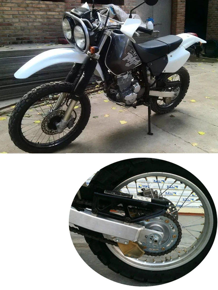 Motocross łańcucha etui dla Honda BAJA250 XR250 XLR250 XR400 XR600 XR650 CRM250 XR 250 400 600 boczne zębatka łańcuchowa pokrywa — zdjęcie 2