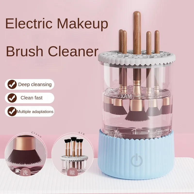 Makeup Brush Cleaner Plug in Brush Cleaning Drying Machine Mode Cosmetics Brushes Cleaning Tools for Girls