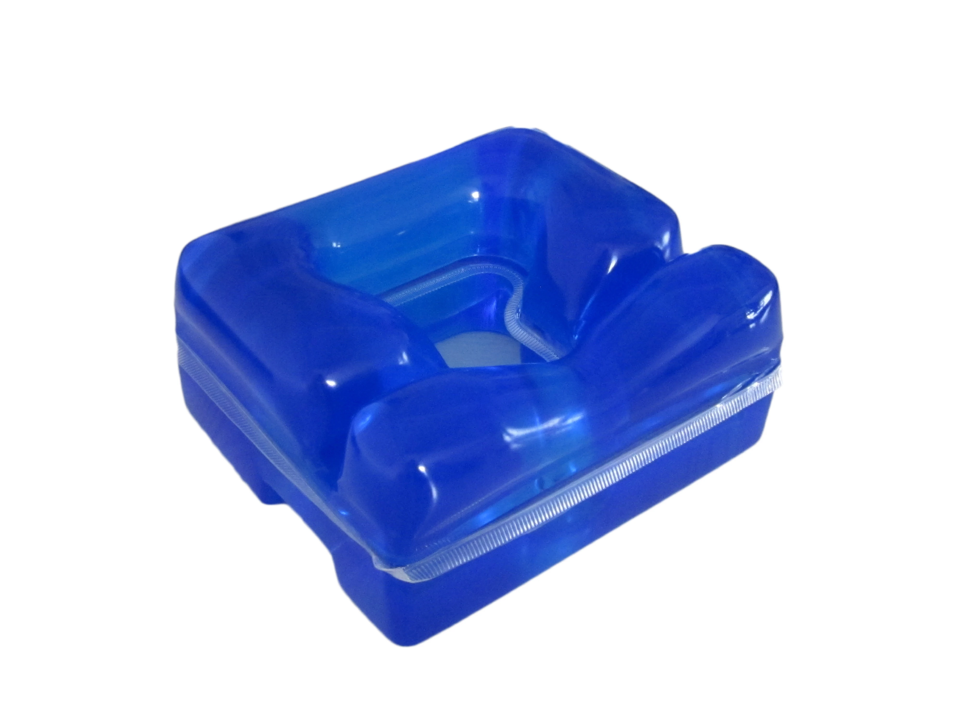 Medical Surgery Positioning Blue Polymer Gel Pad Prone Headrest Prevents Pressure Sores Patient Face Protection Hospital Use