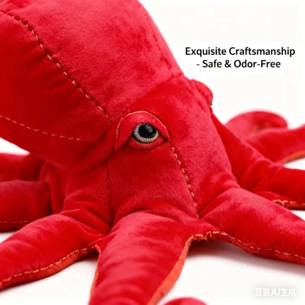 Polvo gigante realista brinquedo de pelúcia macio grande oito braço recheado criatura do mar travesseiro bonito boneca presente para meninos meninas halloween natal