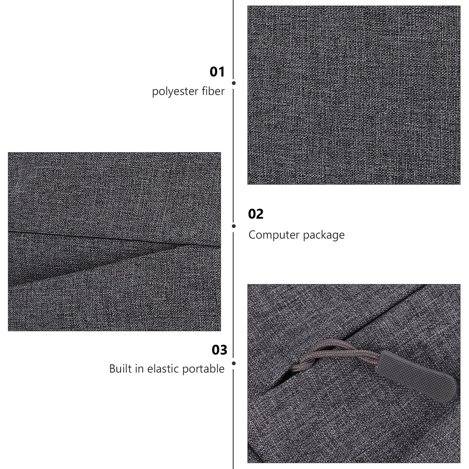 

Lightweight Laptop Bag Portable Computer Carry Case Water Resistant Sleeve for Notebook Tablet Business Travel Essential