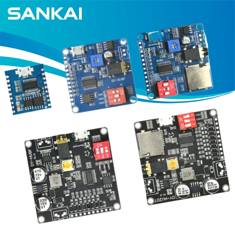 Voice Playback Module MP3 Music Player UART I/O Trigger Amplifier Board DY-SV17F DY-SV5W DY-SV8F DY-HV20T DY-HV8F For Arduino