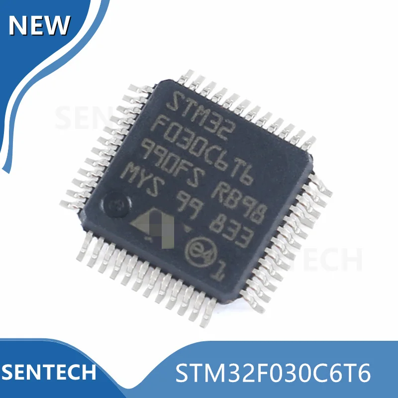 10PCS/lot NEW original STM32F030C6T6 STM32F030C6 STM32F030 LQFP48 32F030C6T6