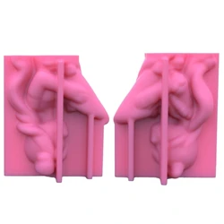 Girl Holding Flowers Vase Silicone Mold Home Decoration Planter Resin Mold