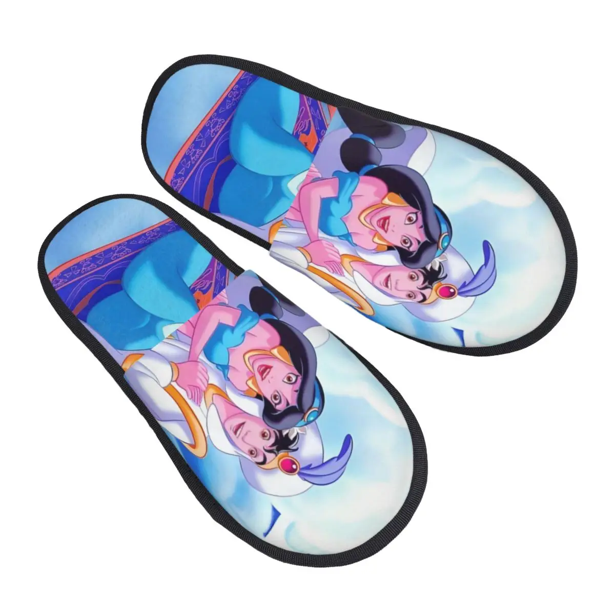 

Изготовленные на заказ домашние тапочки из мягкой пены с эффектом памяти Aladdin, женские уютные теплые нескользящие тапочки в стиле аниме