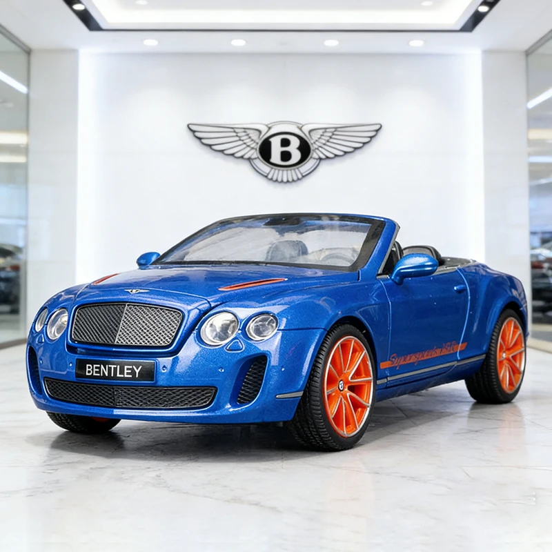 

1:24 Bentley Continental ISR Alloy Model Car Toy Diecasts Metal Casting Sound and Light Car Toys For Children Vehicle