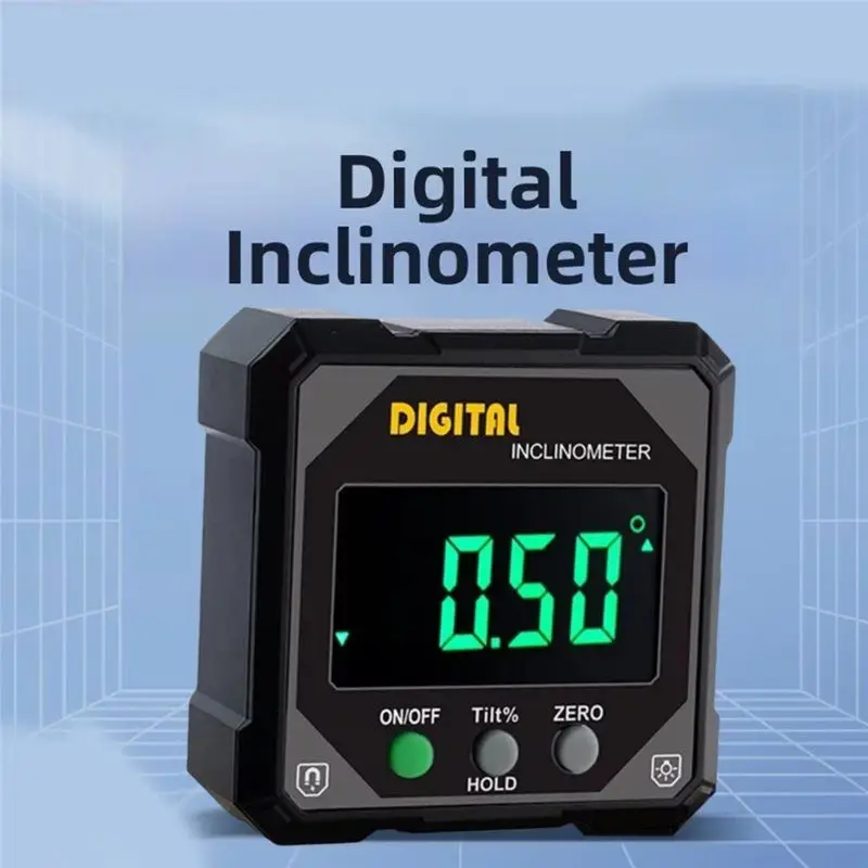 ASMA-Digital Angle Finder IP54 360° Mini Measuring Digital Inclinometer Electronic Bevel Protractor With Magnetic Base