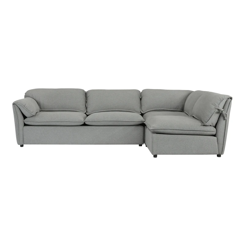 Living Room Sofa L-shaped Sectional Sofa Right Hand Facing,bedroom Simple Design, Including A Sofa And Corner And Armless Chair