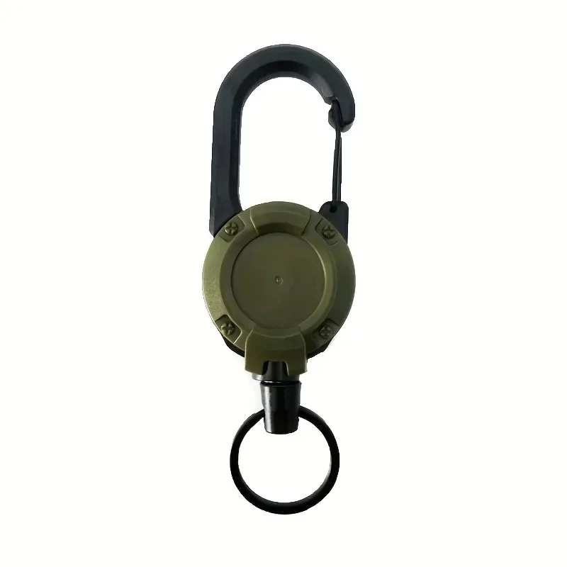 1/2/4 Stück ausziehbare, einziehbare Halterungen, Schlüsselanhänger, robuste Clip-Halterungen mit Karabiner, Schlüsselanhänger für Herren, Outdoor-Taschen – Detail 5