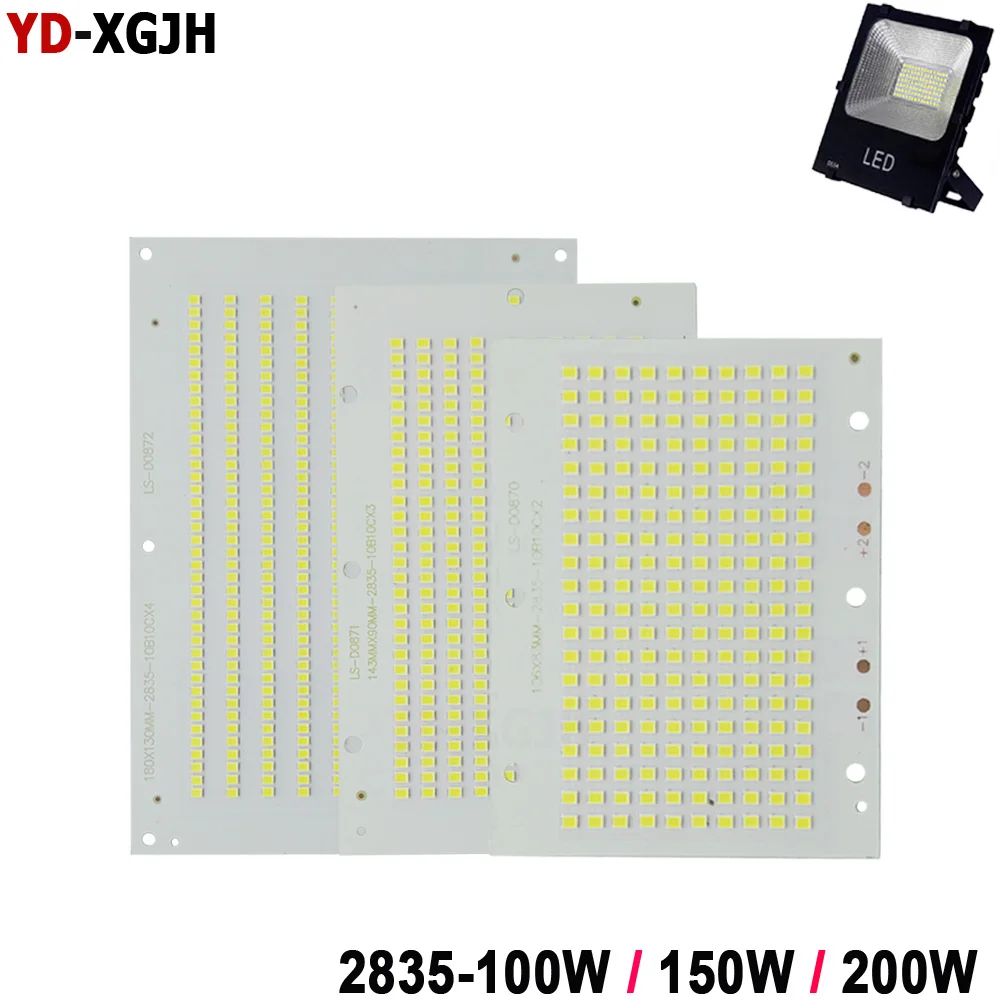 5 sztuk, LED PCB zastąpić Plate100W 150W 200W SMD2835 Panel źródła światła pełna moc 100% dla lampy uliczne DIY