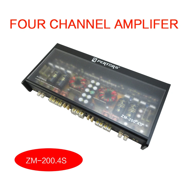 Car Audio Amplifier 4 Channel Amplifier 200W QPERTORS Brand QP ZM-200.4S