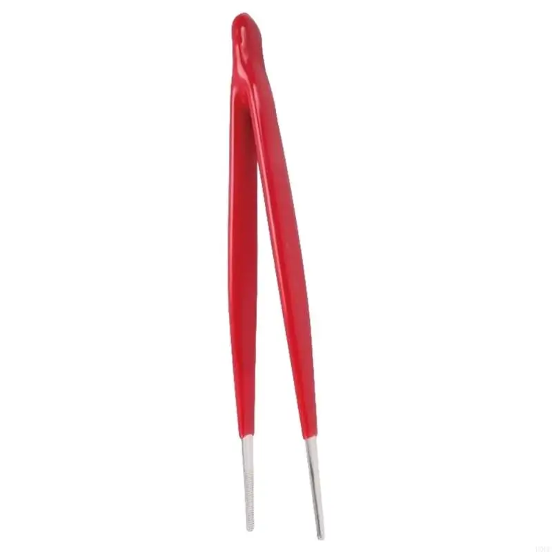   Laboratory Grade Stainless Steel Tweezers Slip Resistant Tip For Assembly