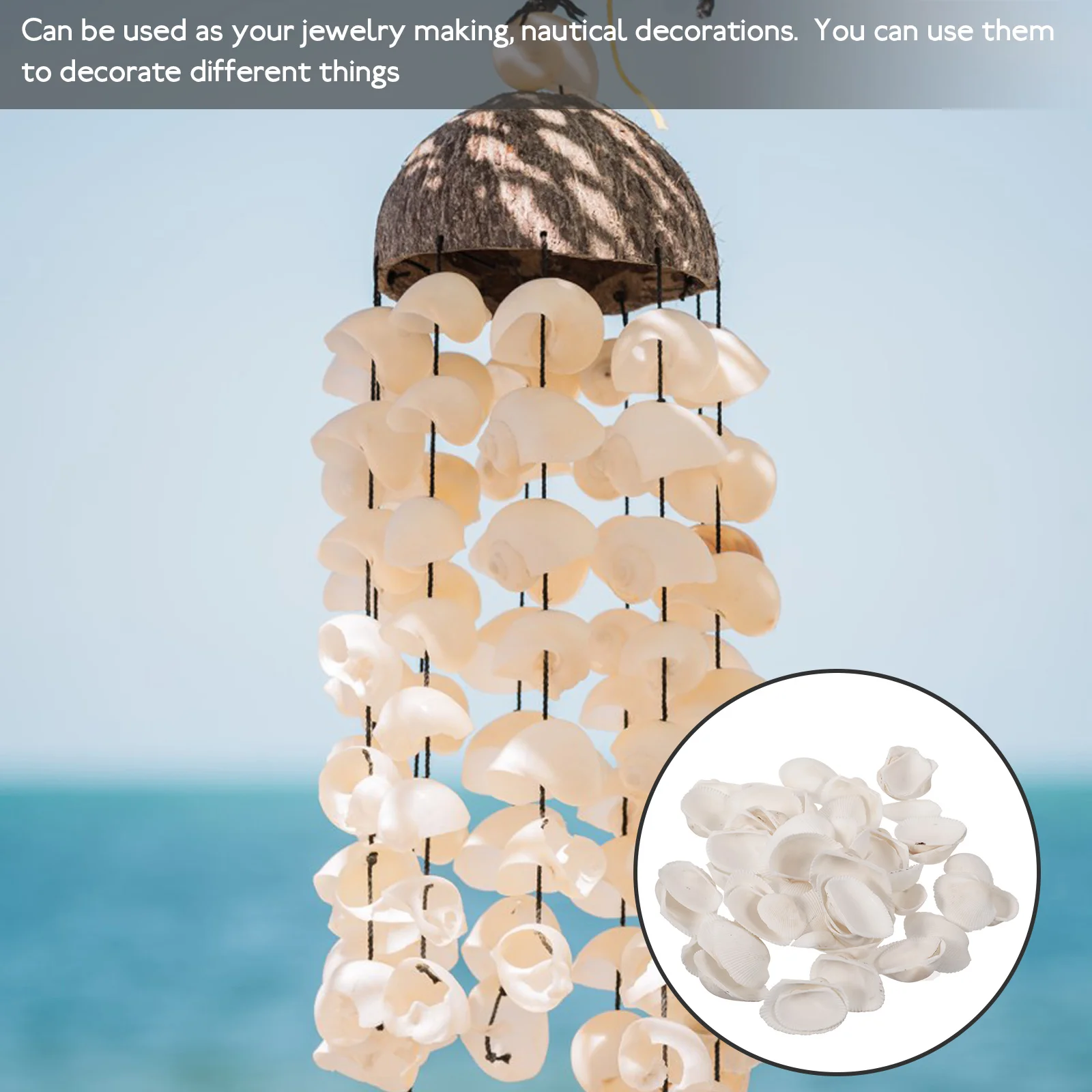 

Natural Shells Embellishment Seashells DIY Craft Material Small Seashells with Smooth Surface for Jewelry Making Craft Ornaments