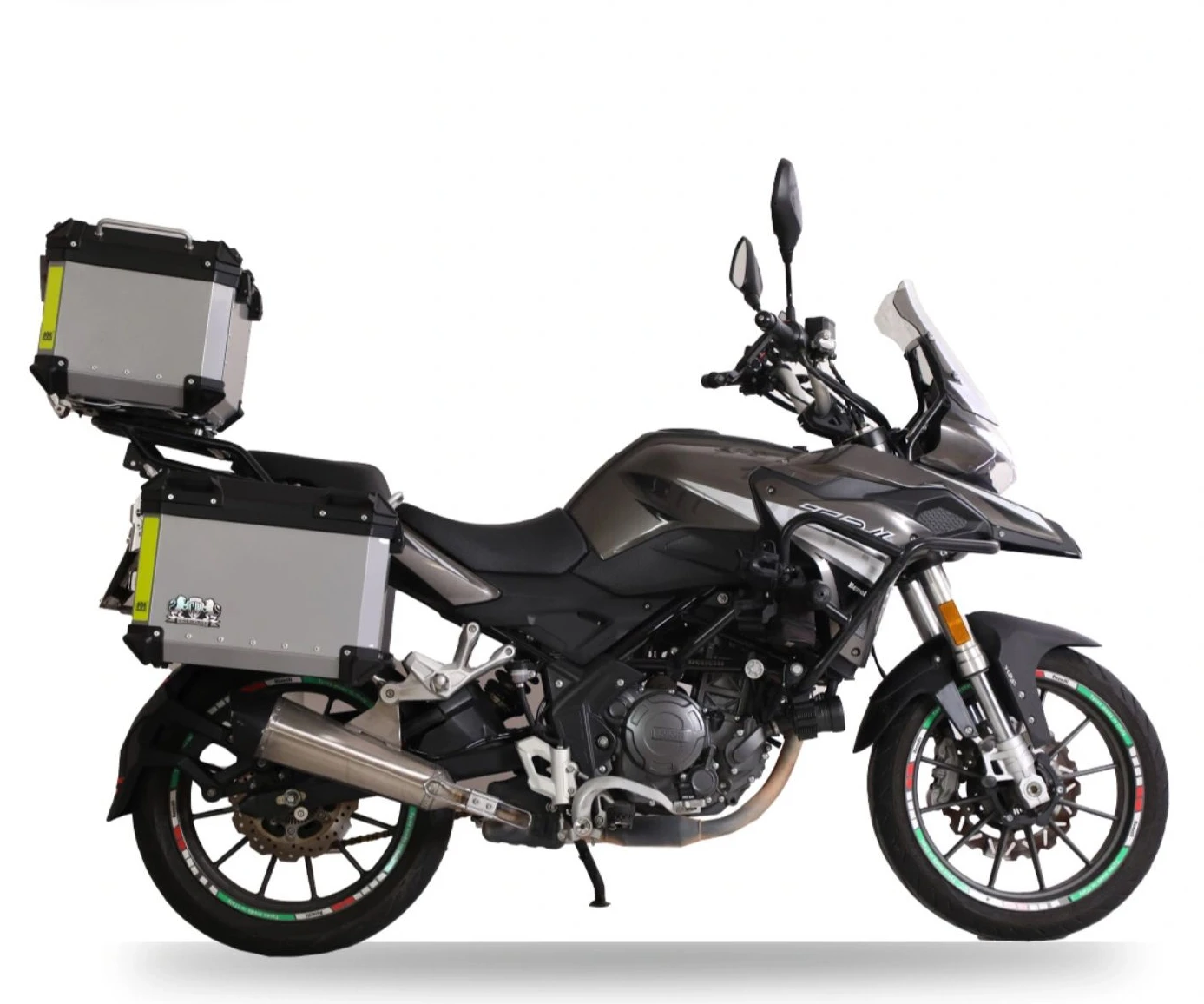 For Benelli TRK251 Motorcycle Aluminum Alloy Three Box 45L B Tail Box 28L B Side Box with Lining Specially Designed Side Frame