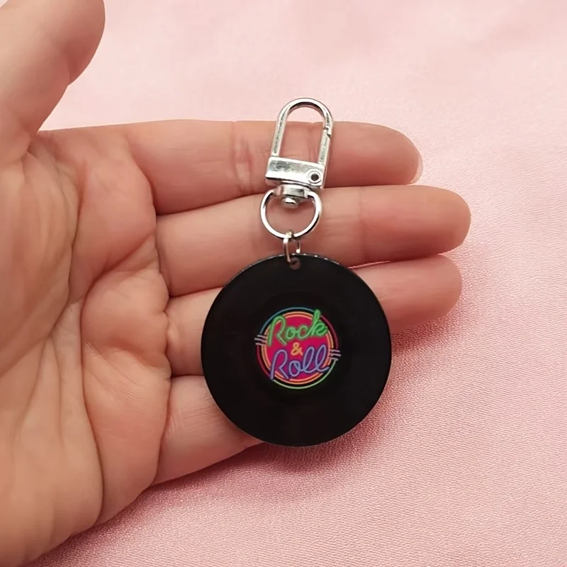 10pcs Love Music Acrylic Tape Keychain, Suitable for Backpack Wallet Hanging Accessories, Best Choice for Gifts