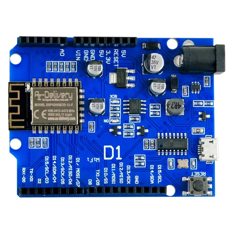 Placa D1 Nodemcu ESP8266MOD-12F, módulo Wifi, Compatible con Arduino, 3 unidades