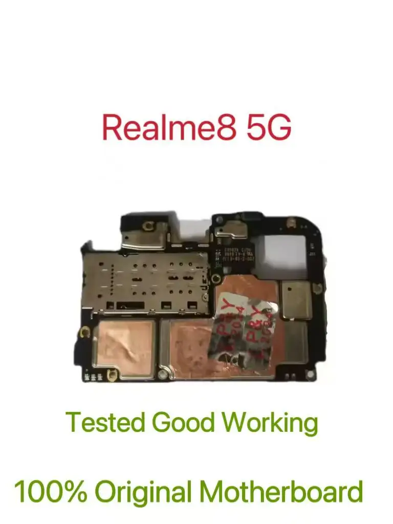 Global Version Original Unlocked Motherboard for Realme8 5G Good Work Fully Tested Circuit Plate Main Logic Board for Realme8 5G