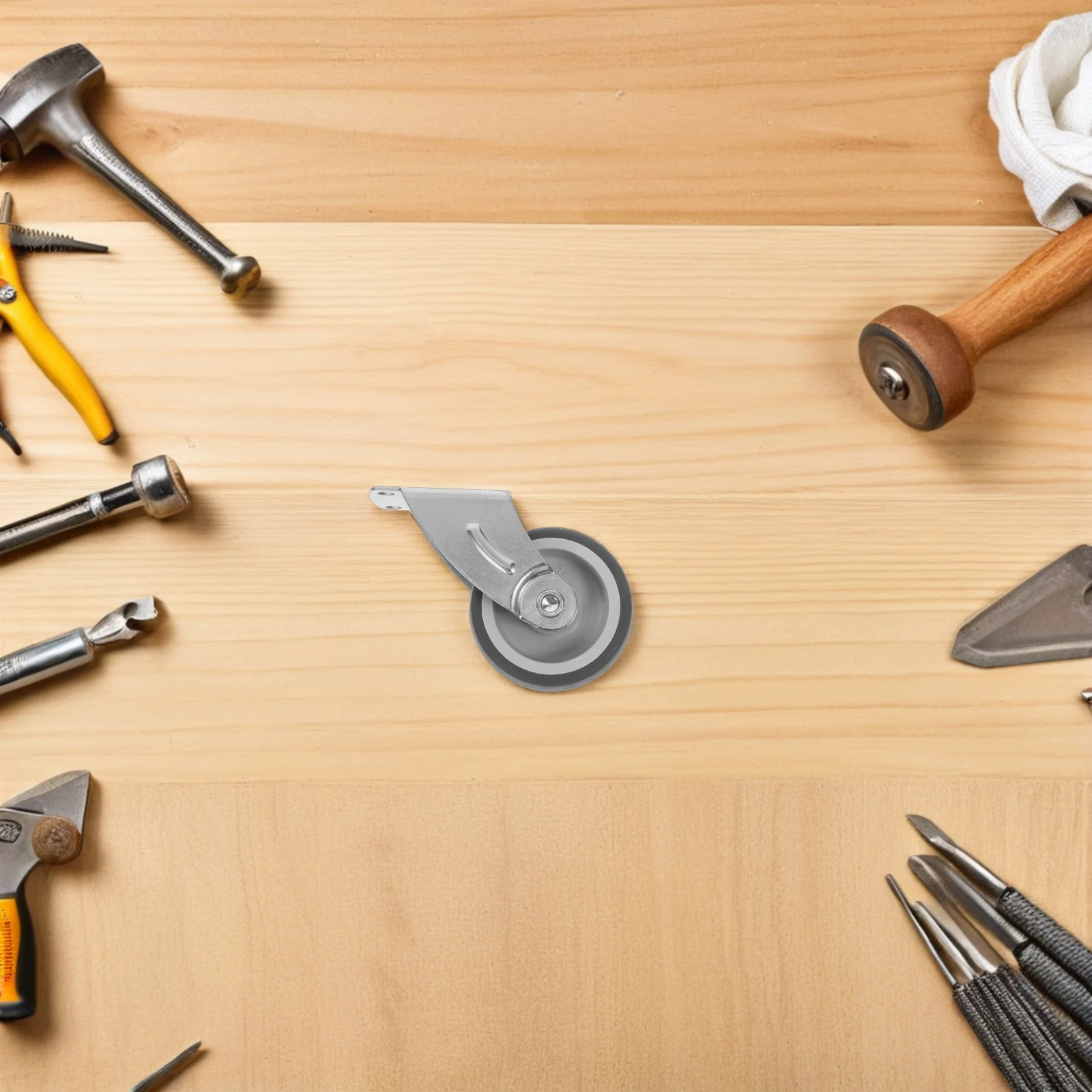 عجلة توجيه للباب المنزلق، أسطوانة دعم سفلية مضادة للترهل، رمادي شديد التحمل، سهلة التركيب، أجهزة باب الحظيرة، دليل أرضية منزلق