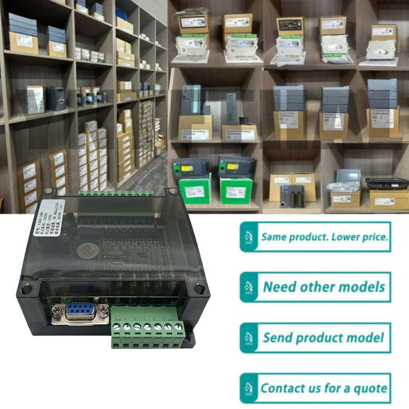 

FX1N FX2N FX3U 14MR 14MT 6AD 2DA PLC RS232 RS485 Modbus RTU 24VDC RTC Clock ForMitsubishi PLC