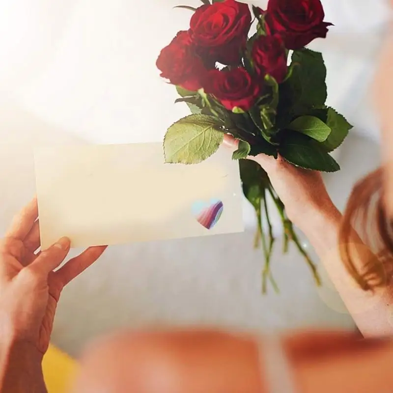 1000 PCS Sticker cadeau Saint-Valentin Adhesive Heart Sticker Decorative Sticker