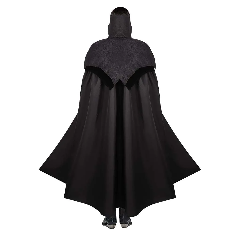 loween Vintage Medieval  Cape Stand Collar Role Play Robe Men's Faion Polyester Material Costume Accory