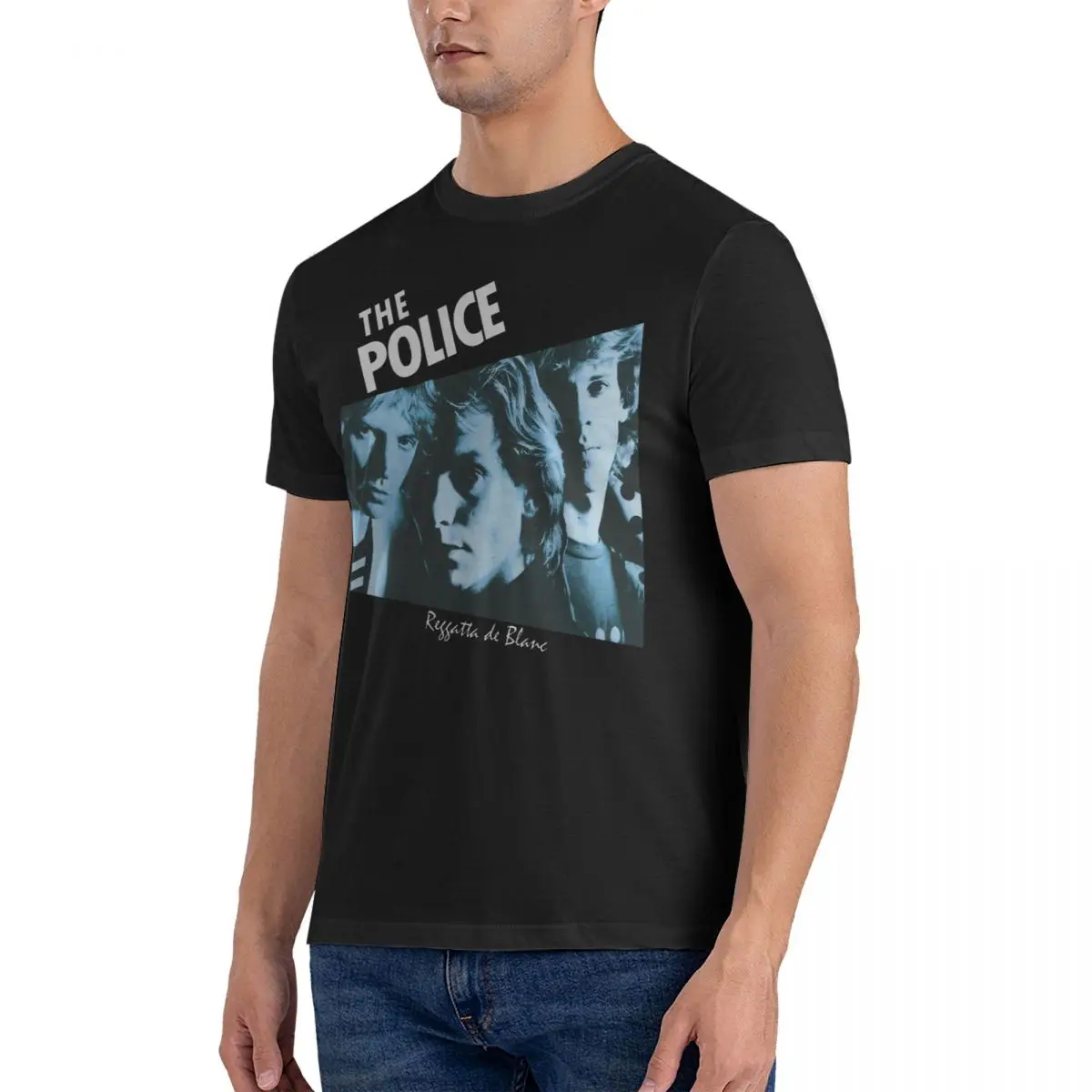 All Member T-Shirts for Men T-The Police Band Funny Pure Cotton Tee Shirt Crew Neck Short Sleeve T Shirt Gift Idea Clothing