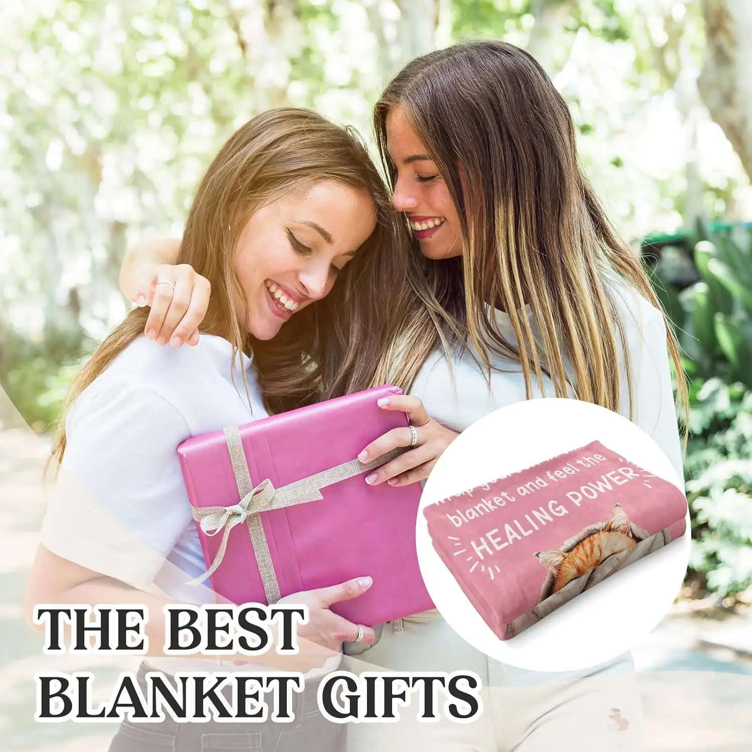 احصل على هدايا جيدة للنساء والرجال بعد الجراحة، احصل على هدايا جيدة قريبًا - بطانية، تشعر بالهدايا بشكل أفضل للنساء