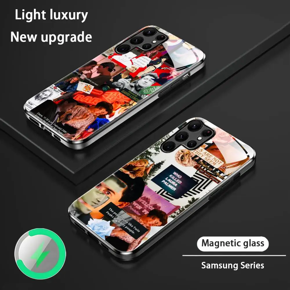 HD Twin Peaks TV Show Phone Case For Samsung S26 S25 S24 S23 S22 S21 S20 Plus Ultra Glass Magnetic Case