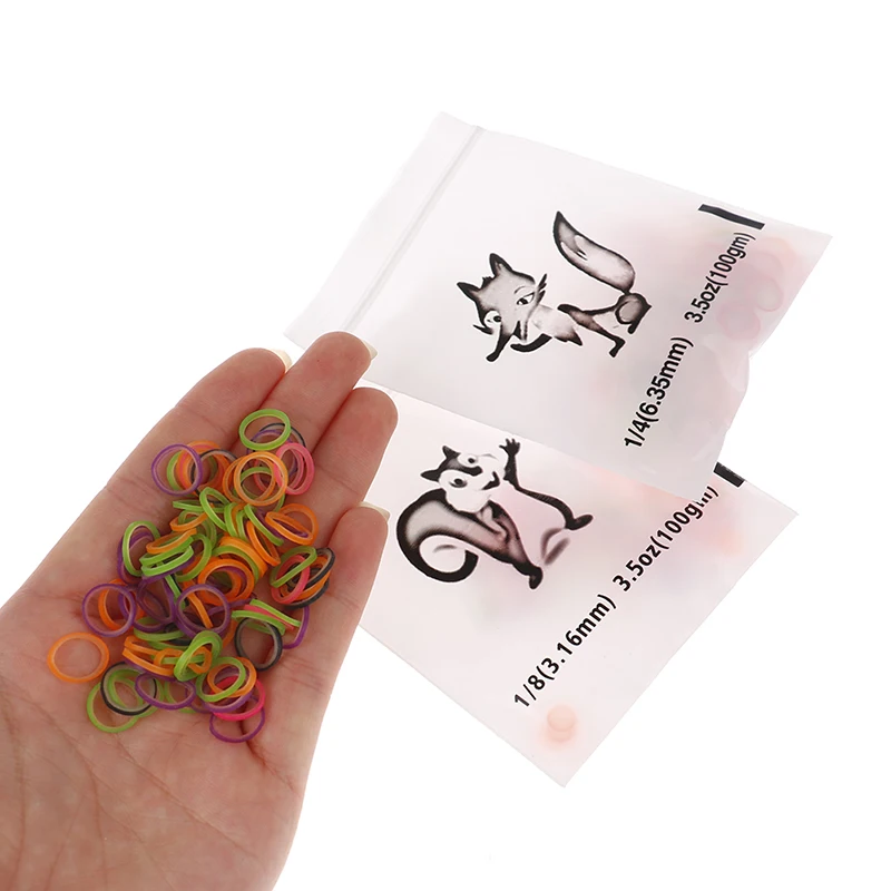 100pcs/pack Dental Elastic Band 5 Sizes Dental Orthodontic Rubber Band Latex Monkey Squarrel Fox Rabbit Penguin