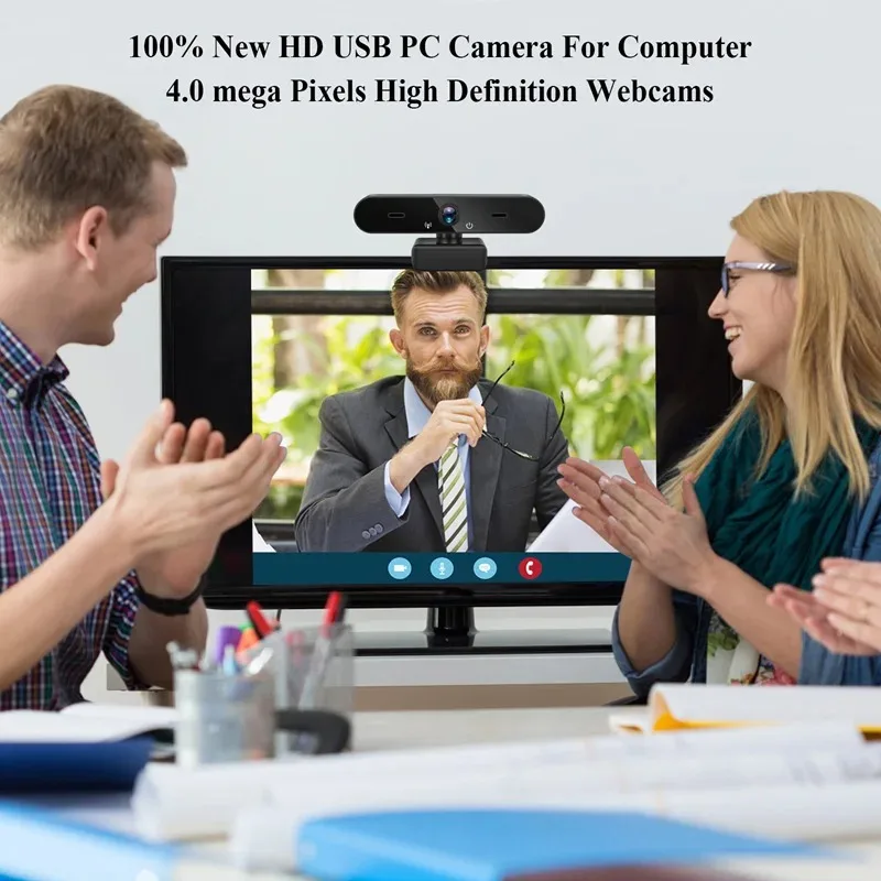 Kamera internetowa Full HD 4K do komputera 2K 1080P USB 3.0 Plug Webcam do Youtube Skyper Facebook Ins Online Video Chat Mikrofon 30fps — zdjęcie produktu 6