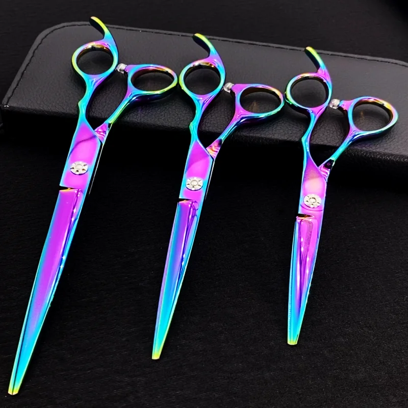 

6.5''7.5'' 8.5'' Colorful Professional Hair Cutting Hair Scissors Hair Shears, Sharp Scissor for Barber