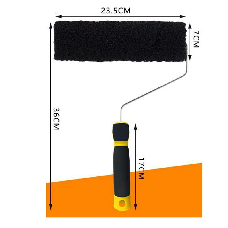 【24 horas de venda】 Rolo composto de drywall de 9 polegadas, escova de rolo de textura de drywall, adequado para cobrir superfícies de parede e teto