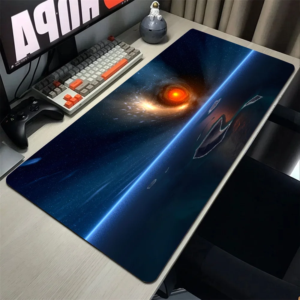 Space Mousepad Mouse Mat With Pad gaming accessories Prime Gaming XXL Keyboard Pad Stitch Padding Mat