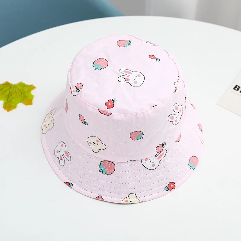 New Summer Panama Baby Girls Hats Cartoon Boys Fisherman Hat Baby Sun Hat Outdoor UV Bucket Hat Toddler Kids Panama Sun Cap