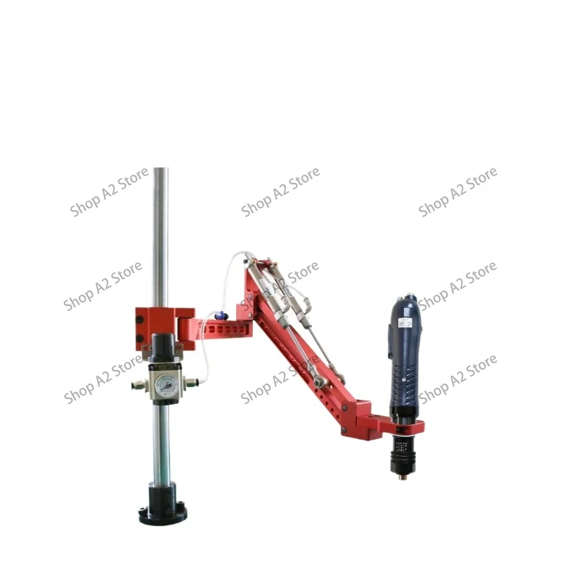Telescopic hydraulic balance arm, cylinder-type telescopic rotary multifunctional electric screwdriver vertical supporting stand