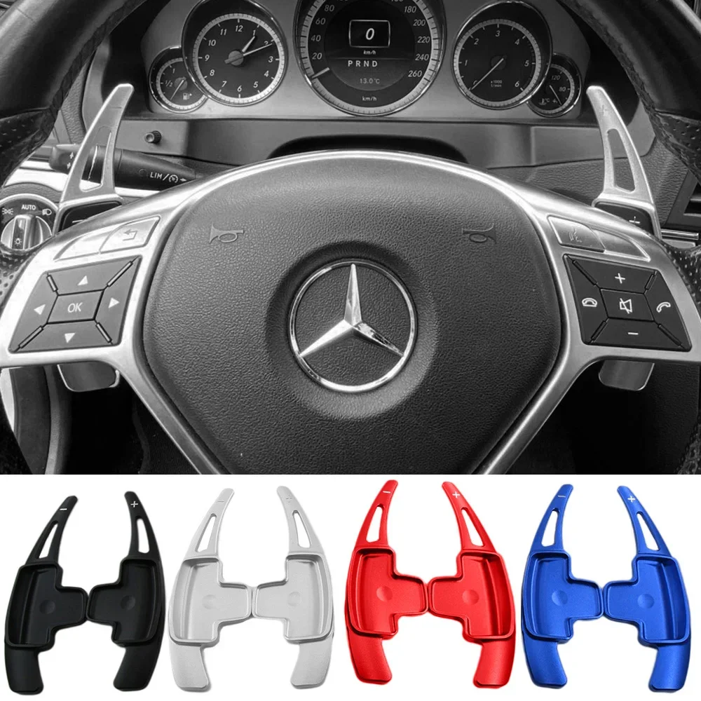 

For Mercedes Benz ML W166 GLK X205 SLK CLA GLA CLS C218 X218 Car Steering Wheel Shifter Paddle Extension DSG Sticker Styling