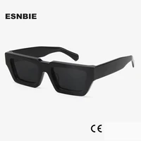 Gafas de sol rectangulares de acetato grueso para hombre, gafas de sol cuadradas de Hip-Hop de diseñador de marca para mujer, gafas de sol UV400