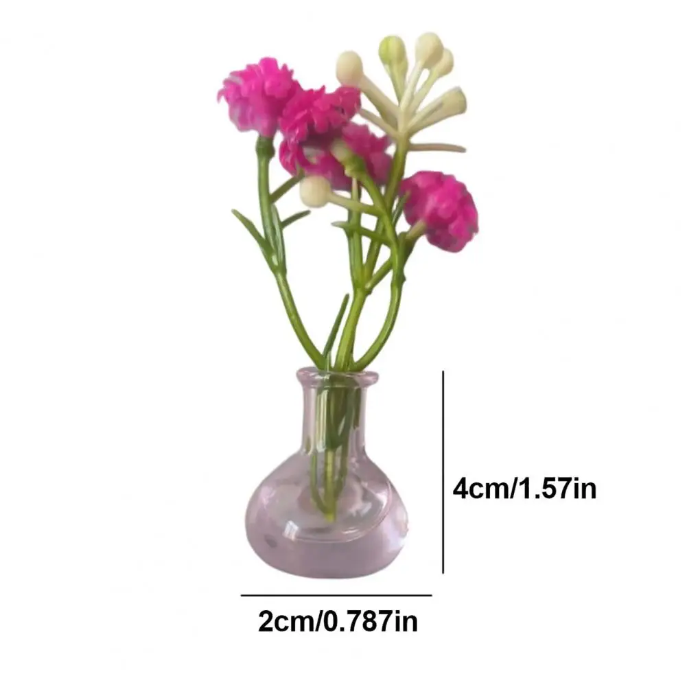 Glass Propagation Jar Set of 8/10 Magnetic Mini Glass Propagation Vases with Faux Flowers Vertical Greenery Decor for Fridge
