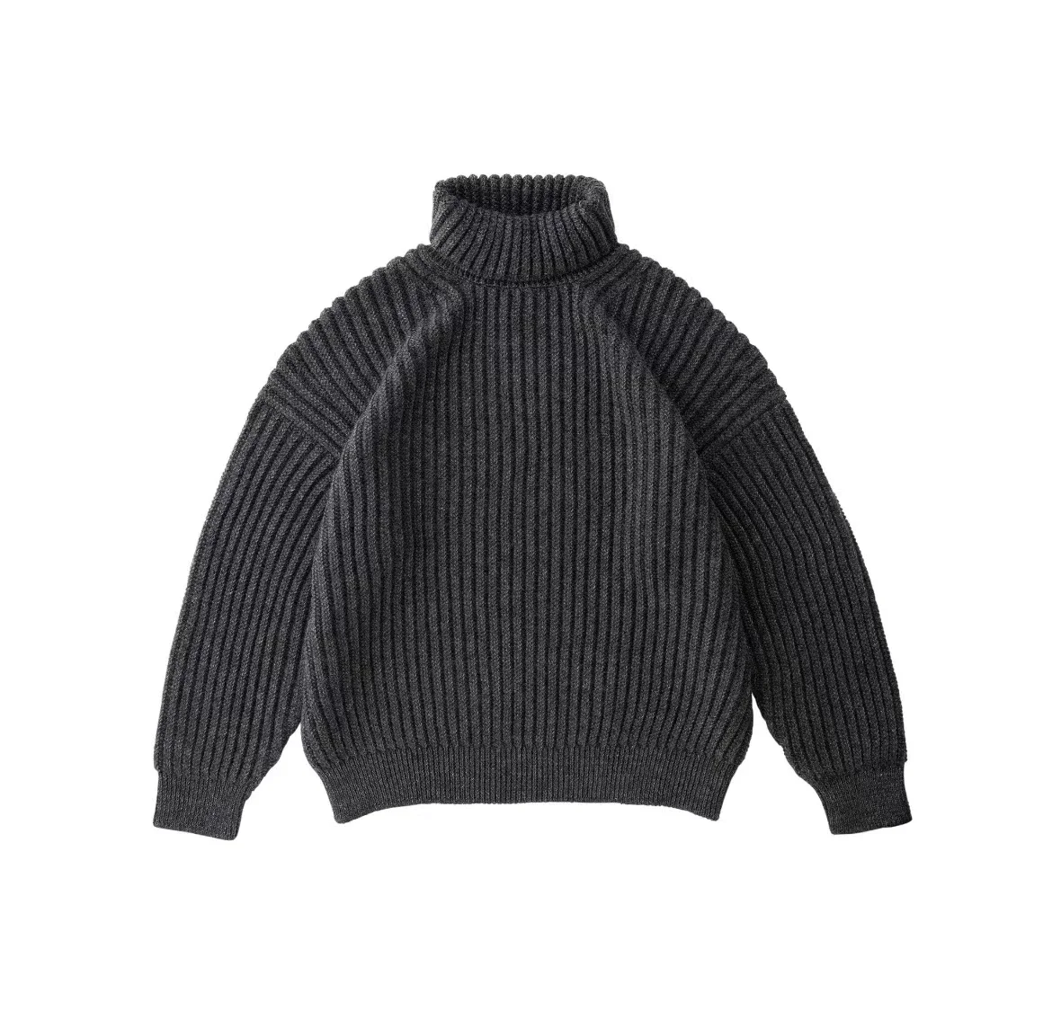 [Spot] VISVIM WMV1 21AW amplus suéter de gola alta de malha de lã