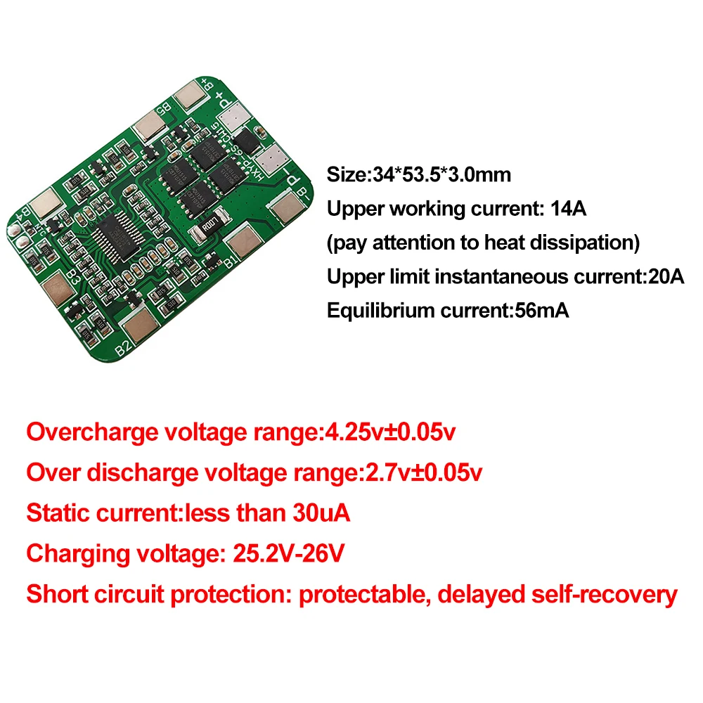 6S 25.2V 20A BMS bateria litowa z równoważeniem dla 25V śrubokręt i 24V masaż pistolet mięśni akumulator wykorzystanie Turmera