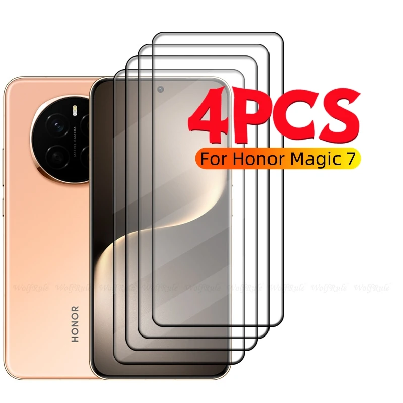 

1/2/3/4pcs For Huawei Honor Magic 7 Glass Honor Magic 7 Tempered Glass Full Cover Glue 9H Screen Protector Honor Magic 7 Magic7
