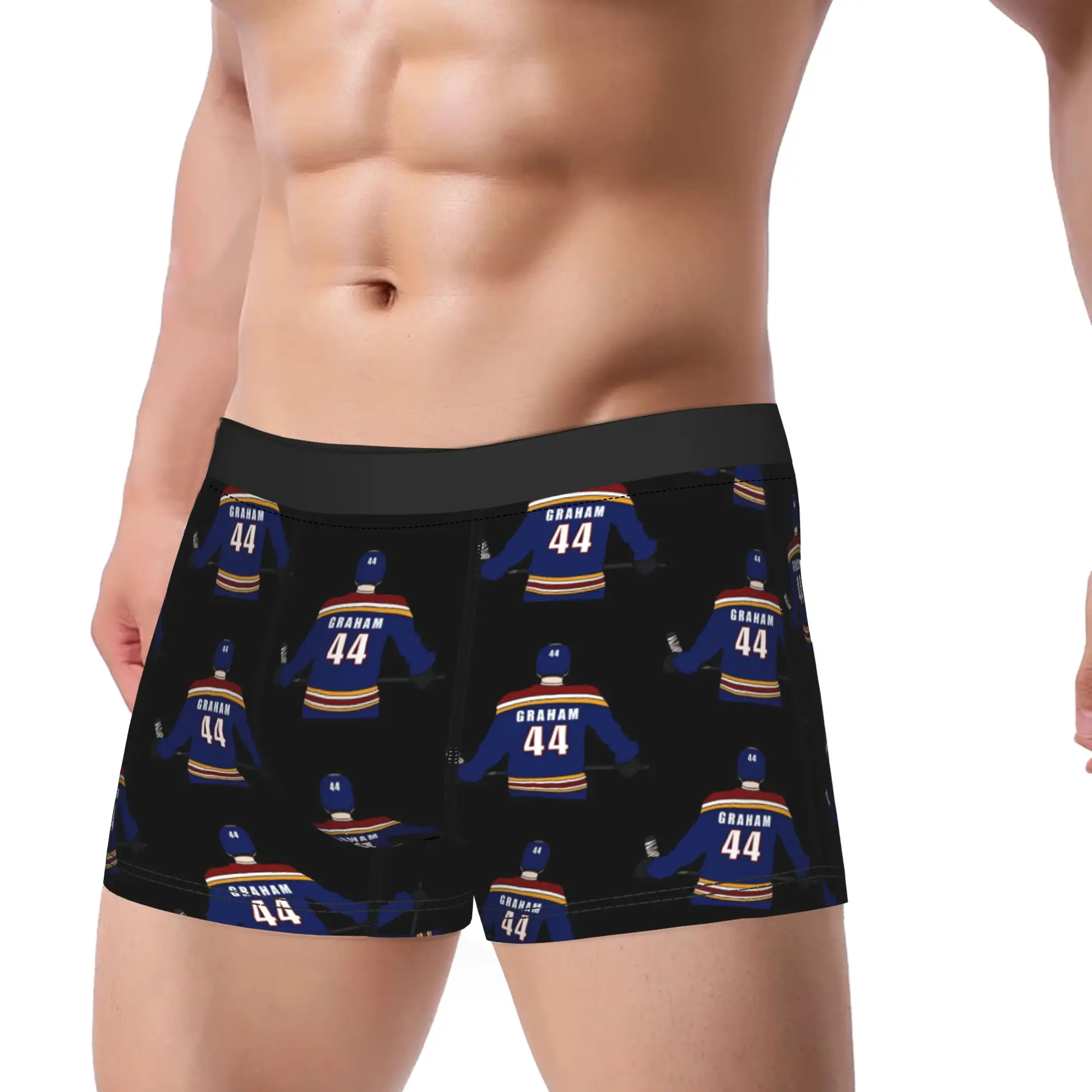 Men's  Off Campus Garrett Graham  Boxer Briefs Shorts Panties Soft Underwear Number 44 Homme Funny Plus Size Underpants