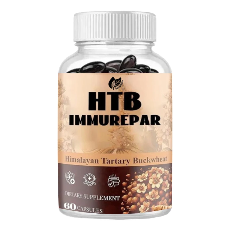 Suplemento de Trigo Sarraceno Kuda con Quercetina, Zinc, Rutina y Curcumina para Promover la Salud Intestinal, con 60 Cápsulas Vegetarianas