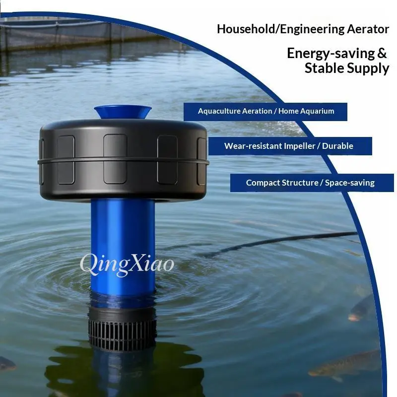 Pond Aerator Fish Pond High Power Irrigation Spraying 3‑6 Inch Automatic Aquaculture Floating Water Pump For Fish Farming